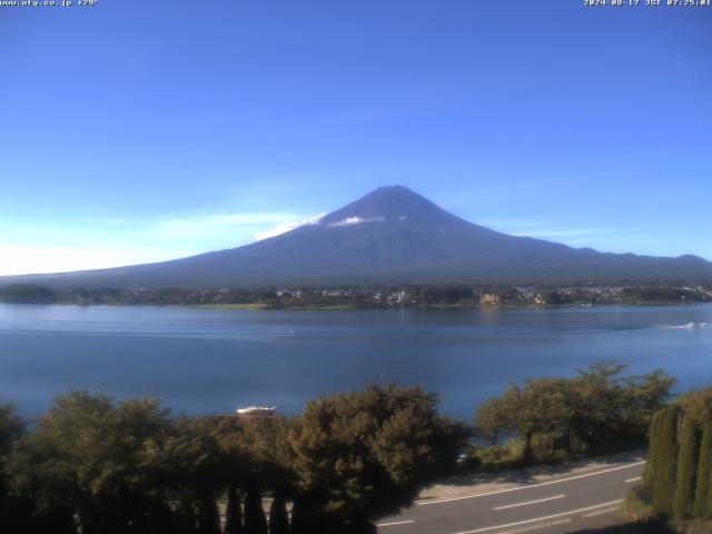 河口湖からの富士山