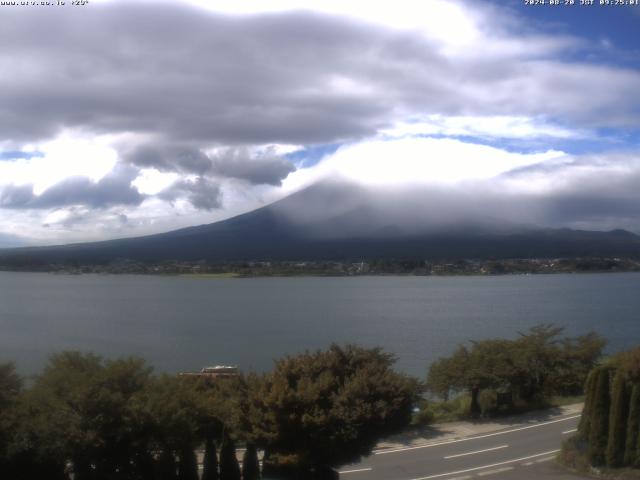 河口湖からの富士山