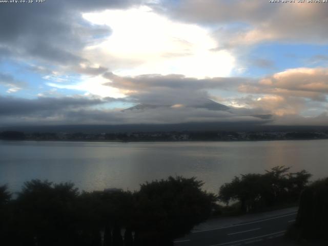 河口湖からの富士山