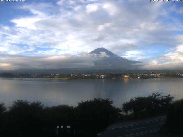 河口湖からの富士山