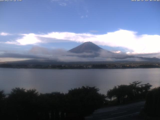 河口湖からの富士山