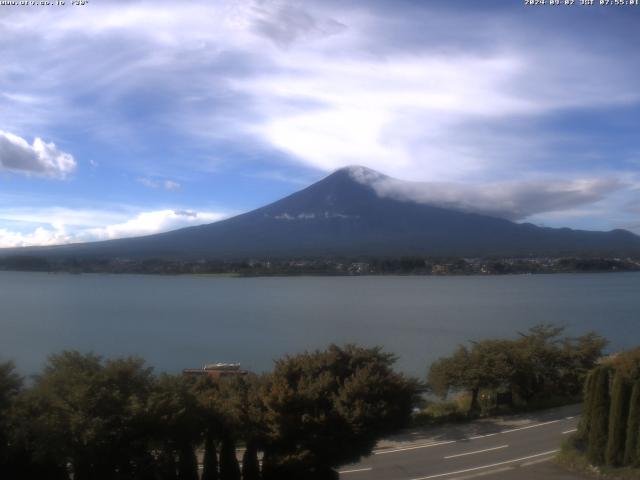 河口湖からの富士山