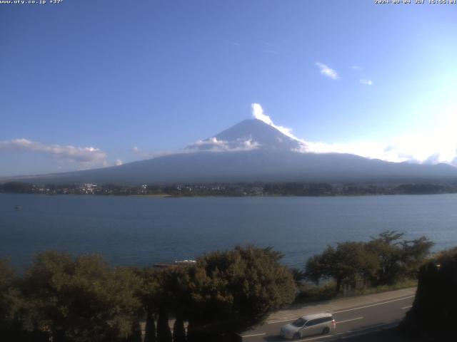 河口湖からの富士山