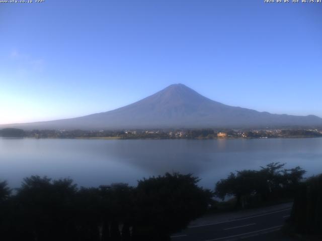 河口湖からの富士山