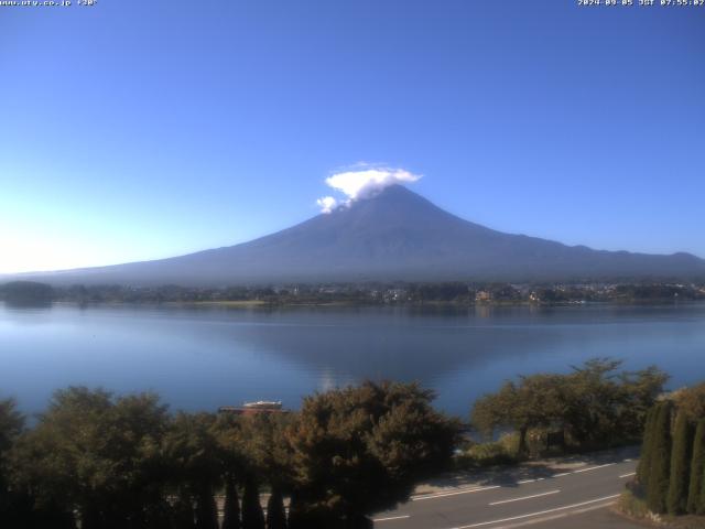 河口湖からの富士山