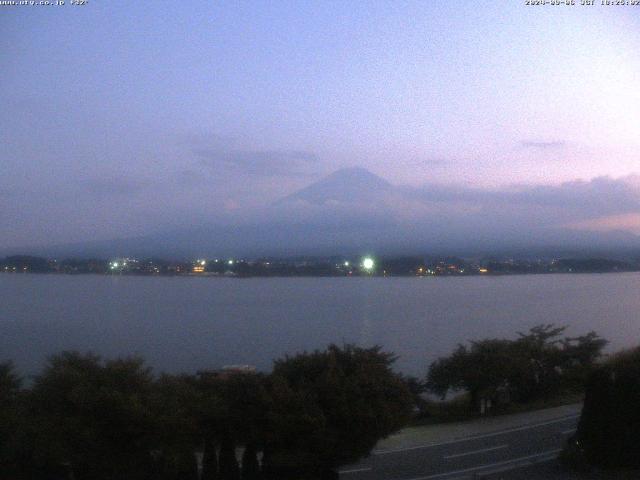 河口湖からの富士山