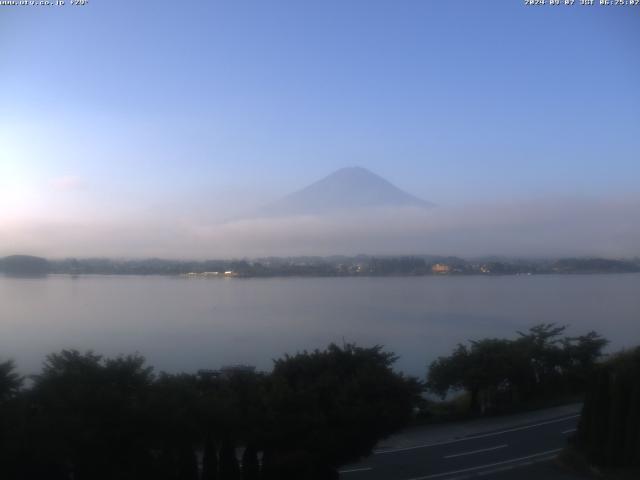 河口湖からの富士山