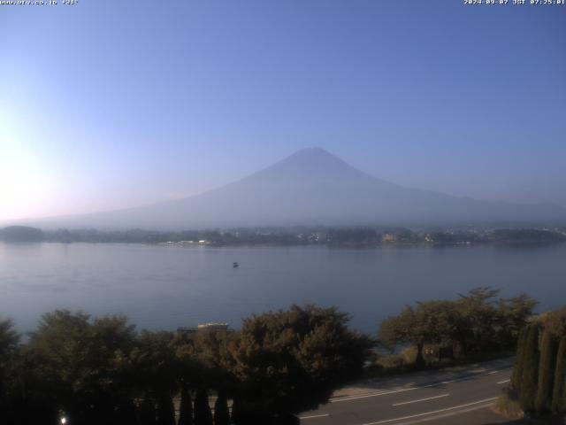 河口湖からの富士山