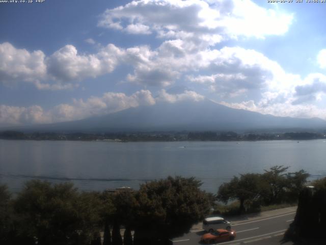 河口湖からの富士山