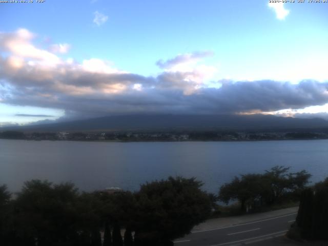 河口湖からの富士山