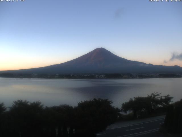 河口湖からの富士山