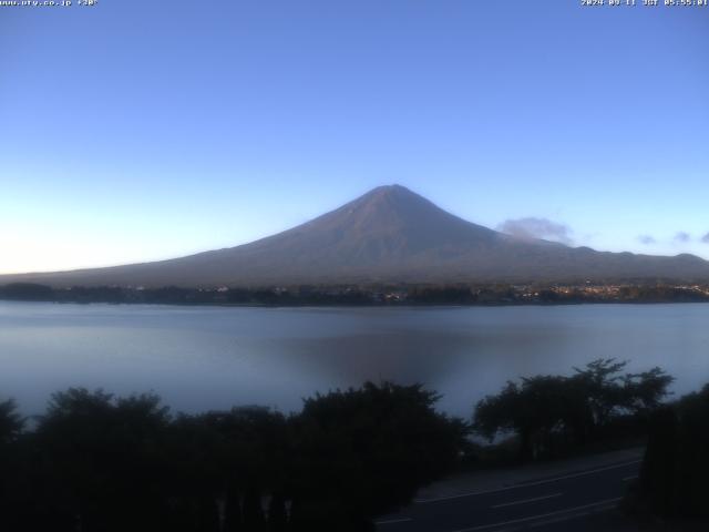 河口湖からの富士山