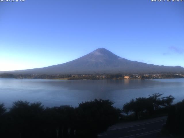 河口湖からの富士山