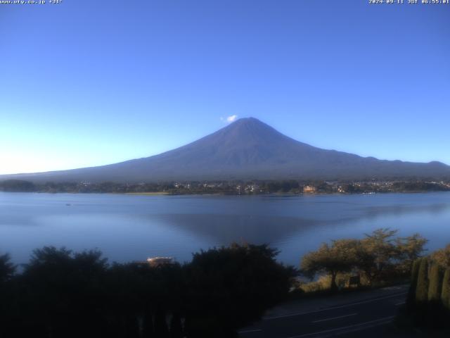 河口湖からの富士山