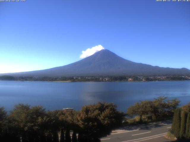 河口湖からの富士山