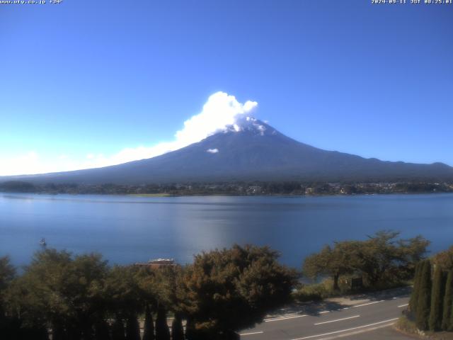 河口湖からの富士山