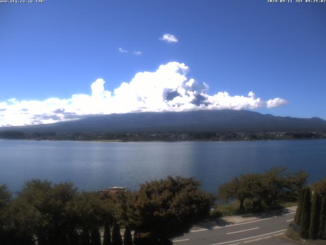 河口湖からの富士山