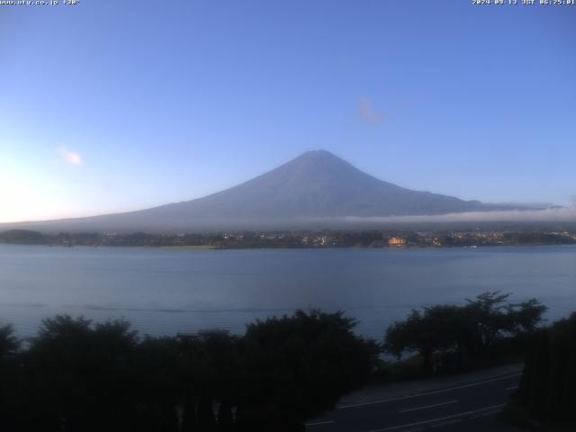 河口湖からの富士山