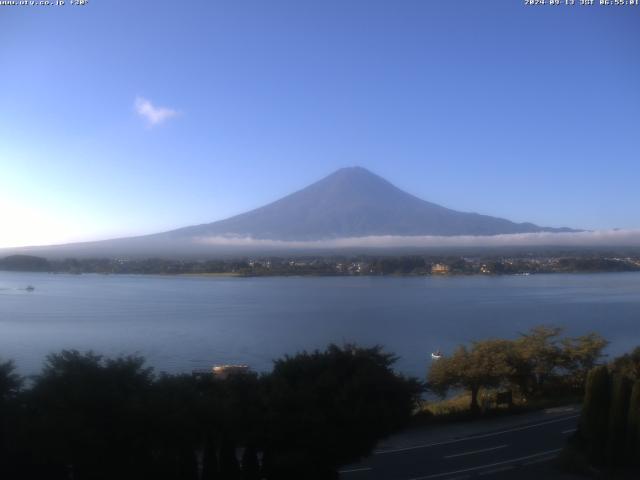 河口湖からの富士山