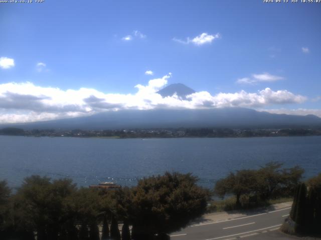 河口湖からの富士山