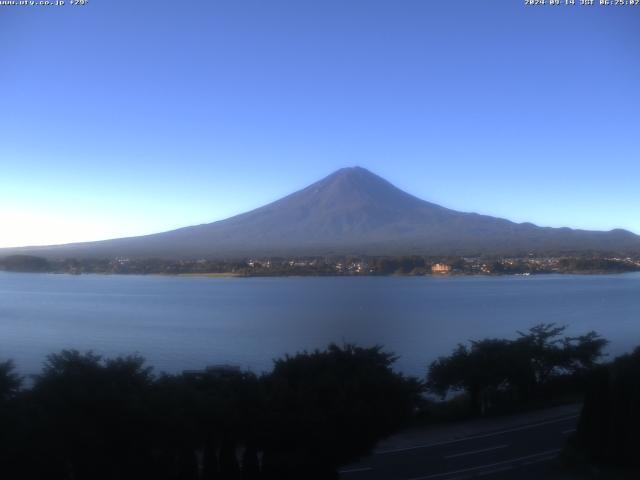 河口湖からの富士山