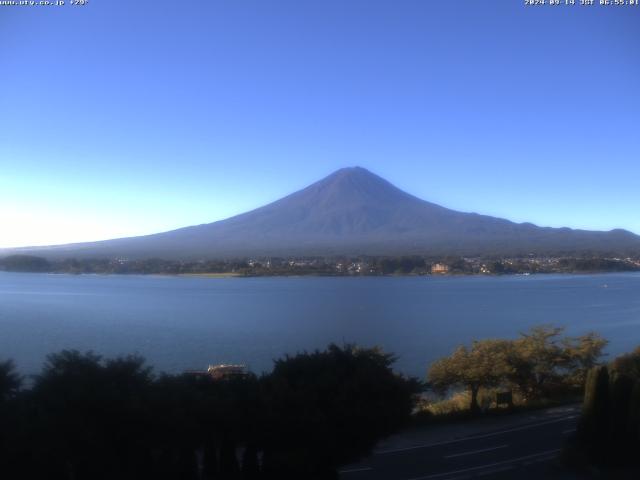 河口湖からの富士山