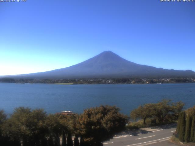 河口湖からの富士山