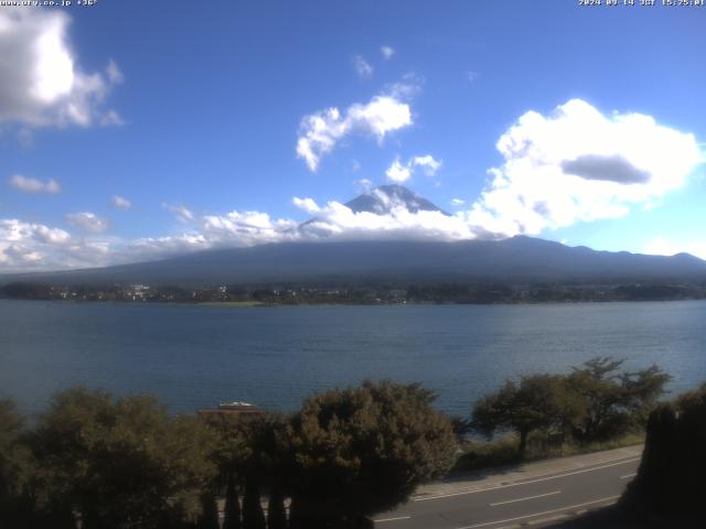 河口湖からの富士山