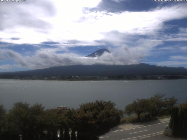 河口湖からの富士山