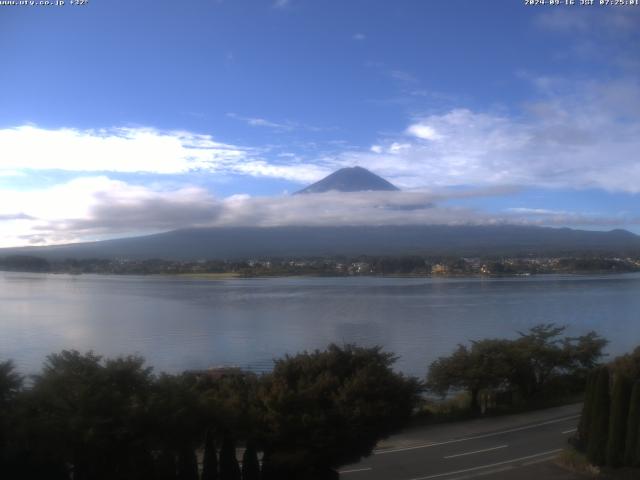 河口湖からの富士山