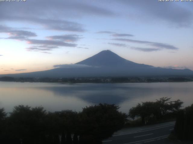 河口湖からの富士山