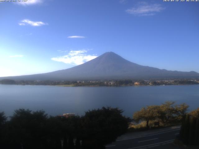 河口湖からの富士山