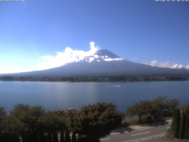 河口湖からの富士山