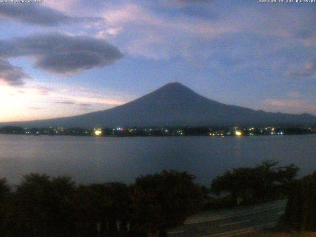 河口湖からの富士山