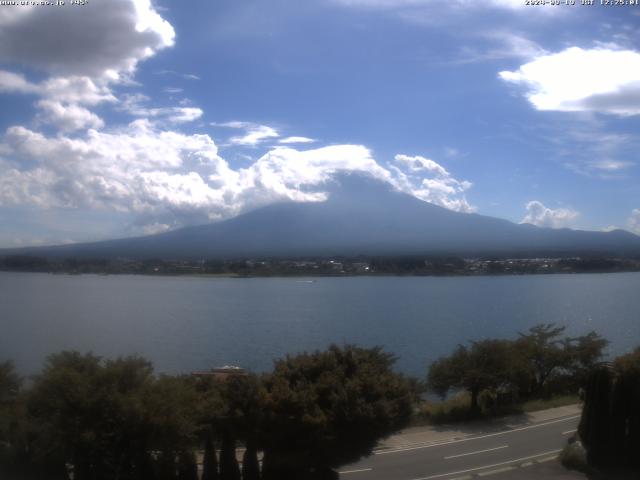 河口湖からの富士山