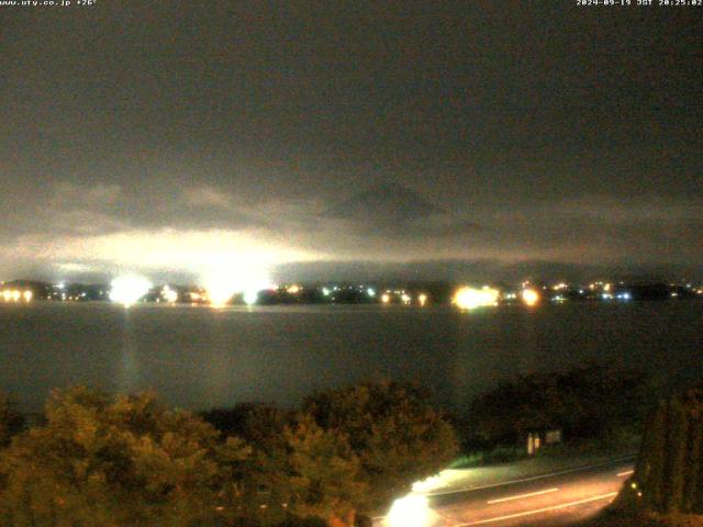 河口湖からの富士山