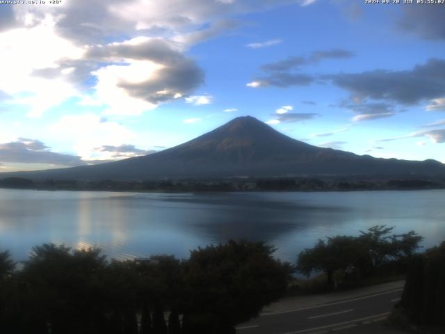 河口湖からの富士山