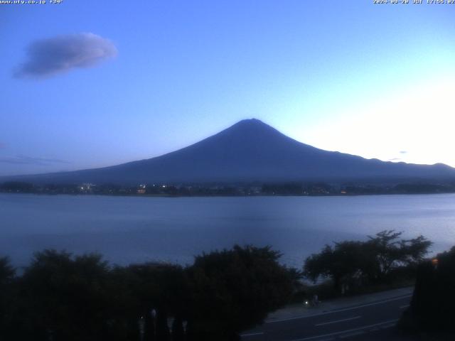 河口湖からの富士山