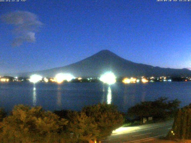 河口湖からの富士山