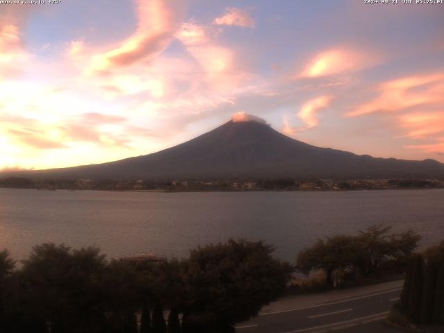 河口湖からの富士山