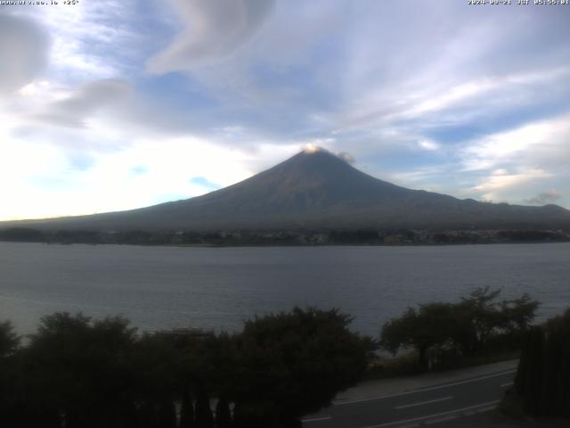 河口湖からの富士山