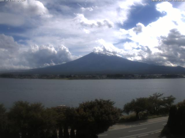 河口湖からの富士山