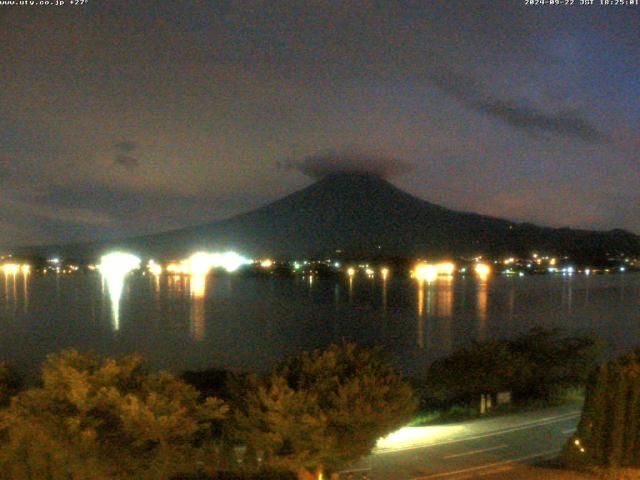 河口湖からの富士山