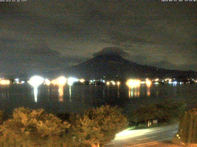 河口湖からの富士山