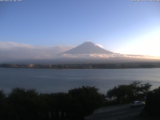 河口湖からの富士山