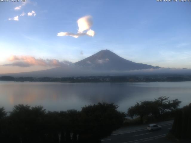 河口湖からの富士山