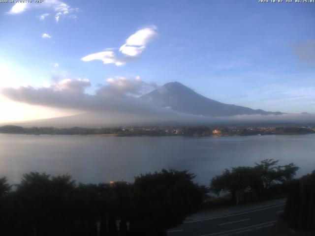 河口湖からの富士山