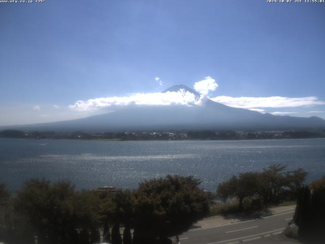 河口湖からの富士山