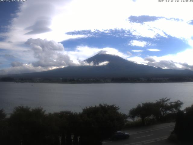 河口湖からの富士山