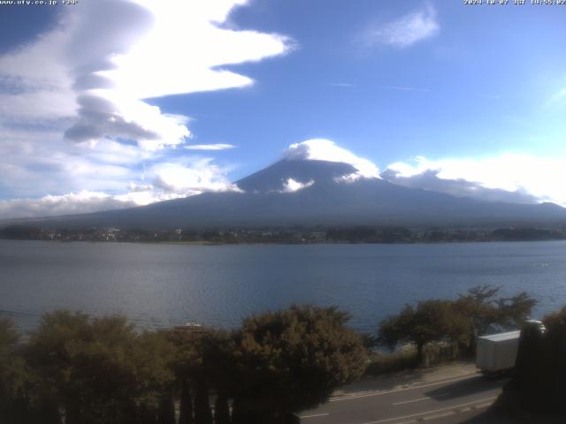 河口湖からの富士山